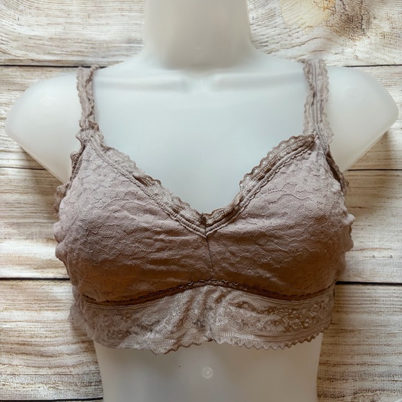 GapBody Lace Convertible Strap Bralette Bundle Women’s Medium Pink Red Grey - Picture 2 of 11